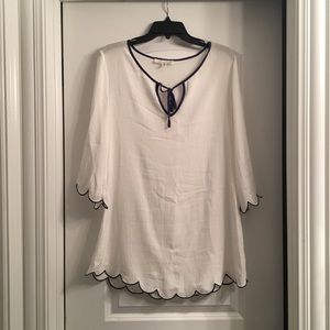 Francesca’s white swim cover-up